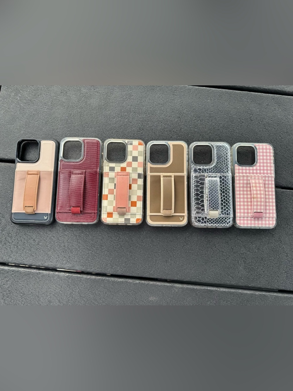 Bundle of six iPhone 15 Pro Max Walli Cases